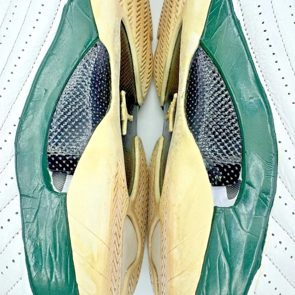 Nike Air Jordan 14 Retro Forest Green White 2005 Size 13 311832-131 No Laces - Picture 15 of 16